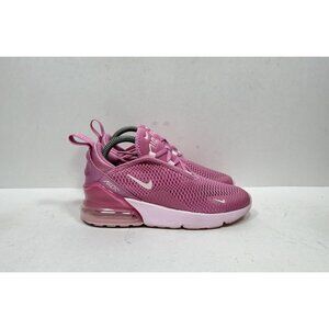 Nike Air Max 270 Shoes Kids Size 1Y Pink Mesh Sneakers Youth HQ1555-646
